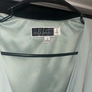 Size 2 sage green brides maid dress from David’s bridal